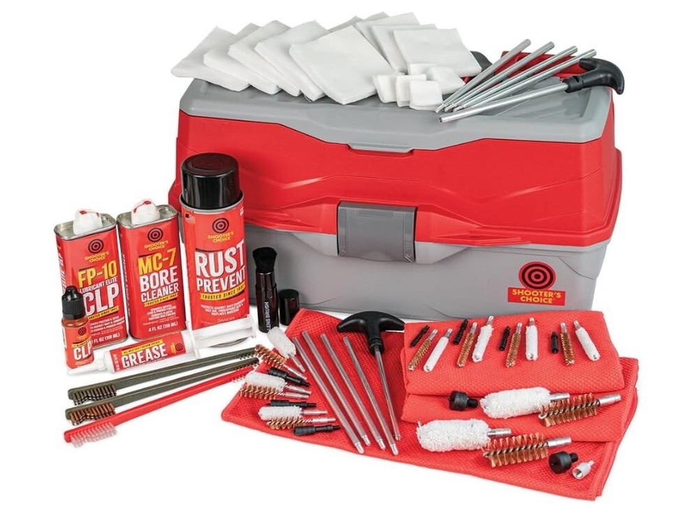 Shooter’s Choice Bullseye Box Universal Rifle, Pistol, Shotgun Cleaning Kit