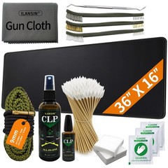 Large Mat(36″x 16″)+ Universal /9mm Bore Cleaner+ CLP Oil Cleaning Kits, Clea…