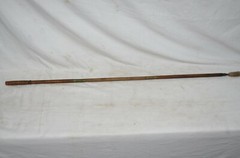 Wood Brass Cleaning Rod Gun Rifle Shotgun Barrel Wadding 3 Piece Wooden Vintage