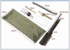 10PC .223 5.56 Rifle CLEANING KIT Bronze CHAMBER BRUSHES Storage Carry Case