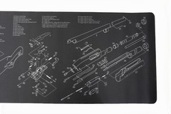 Gun Cleaning Mat for Remington 870 Shotgun Breakdown Schematics Parts Diagram