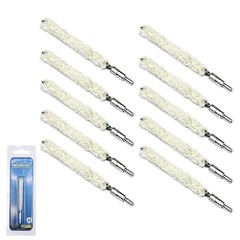Gun Cleaning Cotton Mops .22 Caliber Brushes – 10 Pack for 8-22 Threaded Barrels