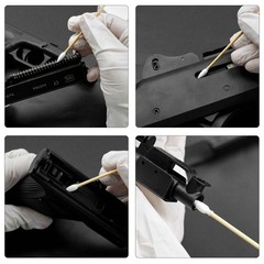Gun Cleaning Supplies Box – Gun Cleaning Patches and Long Cotton Swabs,6″ Poi…