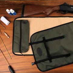 Nylon Gun Cleaning Mat Pad Rifle Shotgun Pistol Clean Kit Zipper Pocket