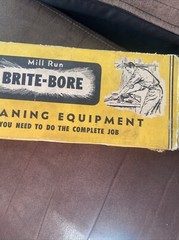Vintage Mill Run Brite- Bore Gun Cleaning Equipment