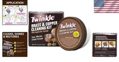 Twinkle Brass & Copper Polish Kit – Phosphorus-Free, Long-Lasting Shine 4.4 Oz