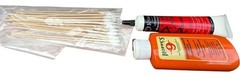Hoppe’s KNIGHT 12 Gauge Gun Cleaning Kit Wood Case Rods Brushes Patches Oil