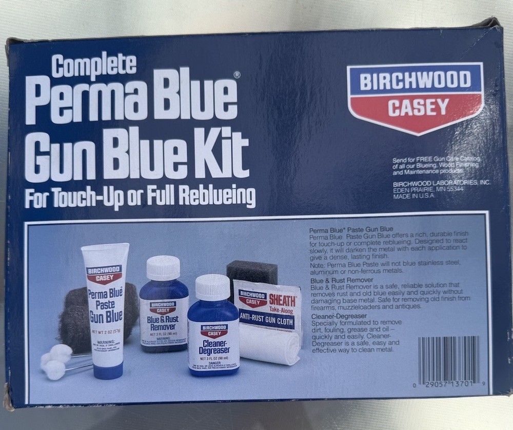 Nib. Perma Blue Gun Blue KitFor Touch-Up or Full Reblueing