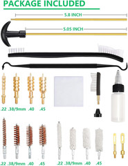 Universal Gun Cleaning Kit Pistol 9Mm .38 .22 .40 .45 Caliber for Handgun Huntin