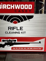 Rifle Cleaning Kit 22 Caliber Locking Chuck Case Stand Birchwood Casey Open Box