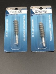 Gunslick Rifle Spiral Stainless Steel Brush .38, .357, .380 No.91935 – Lot of 2