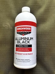 Birchwood Casey Aluminum Black Metal Finish 32 oz GIANT BOTTLE