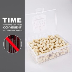 .22 Caliber Wool Cleaning Pellets (300 Count) with Storage Box