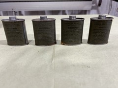 4 Vintage Military Bore Cleaner 2 Oz Cans Curran Corp Malden Mass
