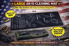 AR-15 Rifle Cleaning Kit w/ Silicone Cleaning Mat – .223 / 5.56 Maintenance