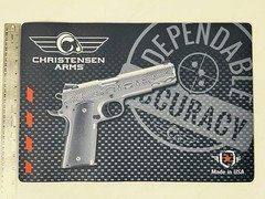 Christensen Arms Cleaning Mat Pad 17 x 12” Rare Swag Demascus 1911 Image