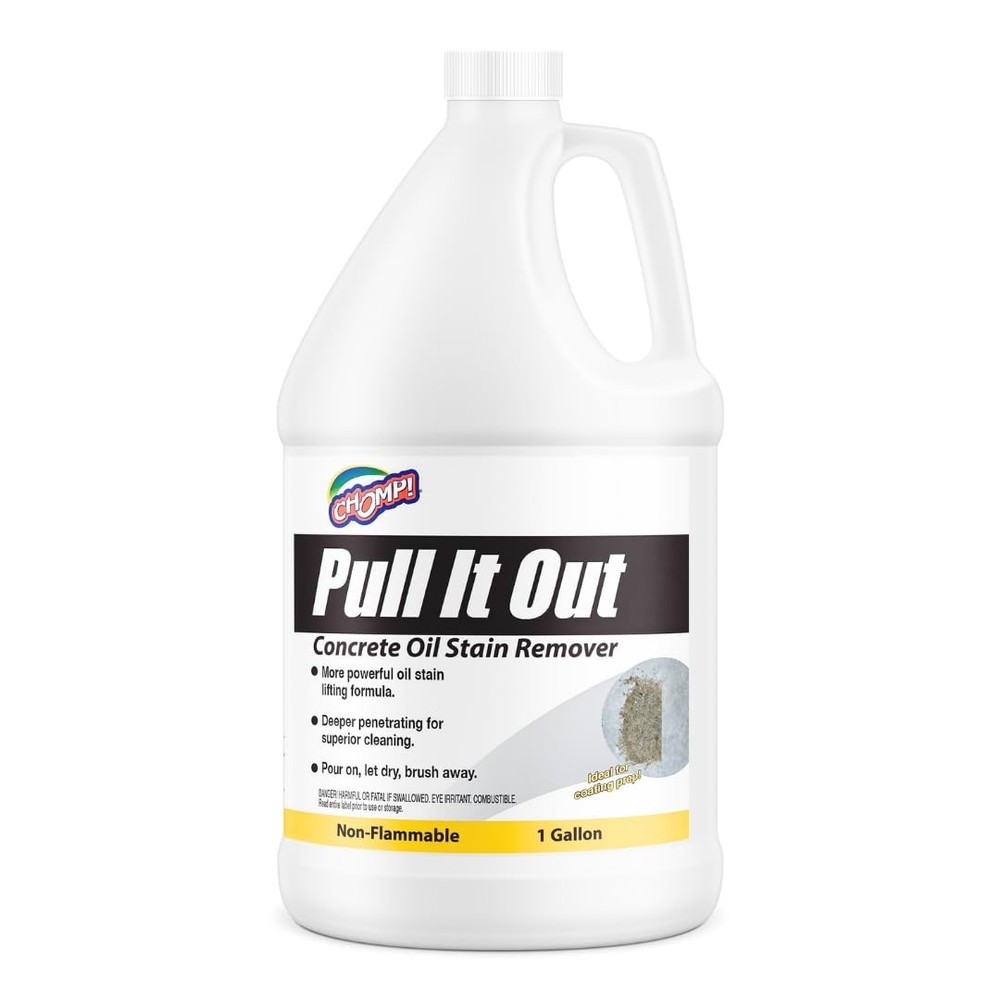CHOMP! Concrete Oil Stain Remover: Pull It Out for Garage Floors & Driveways 128