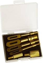 Gun Cleaning Slotted tip/Patch Holder for Patches Brass 6-PC Pack with 2 Brass F