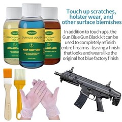All-Inclusive Gun Bluing Kit – Liquid Blue Finishing, Rust Removal & Lubrication