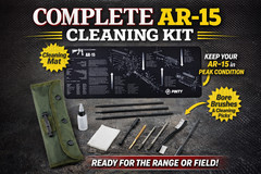 AR-15 Rifle Cleaning Kit w/ Silicone Cleaning Mat – .223 / 5.56 Maintenance.