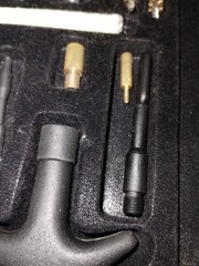 Universal Gun Cleaning Kit in Wooden Case – Mostly Complete, Used Condition