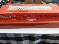 Vintage Marbles .30 cal Cleaning Kit Steel Case With Cardboard Slip Cover LOOK!