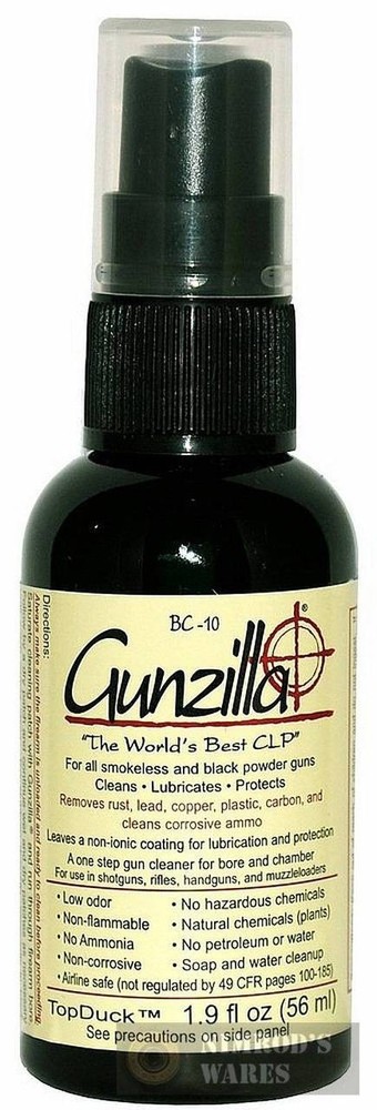 GUNZILLA 1.9oz Non-Toxic GUN Spray Cleans/Lubricates BC10-2-2 FAST SHIP
