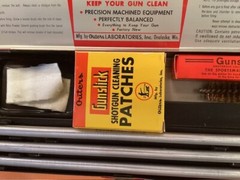 Vintage OUTERS Gunslick Shotgun Gun Cleaning Kit 16ga Gauge Rod Tools Case NICE