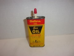 Vintage Outers Gun Oil #445 Tin Empty Advertising Net 3 Fl. OZ. Size