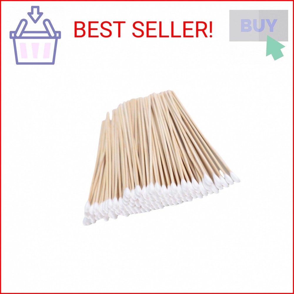 200PCS Cotten Swab Applicators, 6 Inch Long Wooden Cotton Swabs – Cleaning Gun S