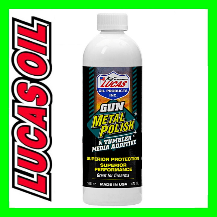 LUCAS 16oz Gun Metal Polish & Tumbler Media Additive Nickel Brass & Ammonia Free