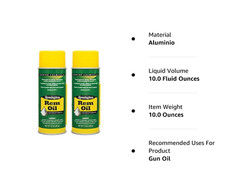 2 PACK Remington Rem Oil Spray Gun Aerosol Cleaning Lubricant 10 Oz 24027