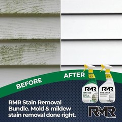 RMR Complete Mold & Mildew Stain Eraser System – No-Scrub Tub & Tile Cleaner +
