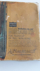 Vintage Birchwood Casey Stock Finish Kit Walnut & Perma Blue Gun Blue Kit