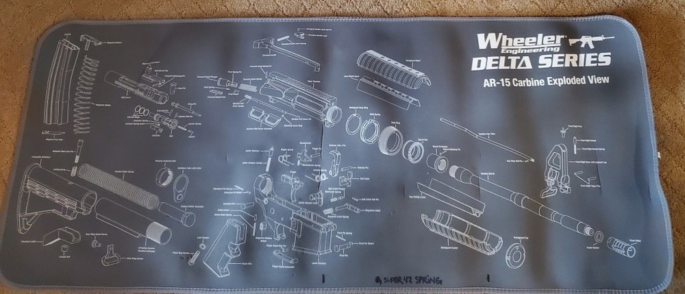 Wheeler Engineering Gun Cleaning Rubber Mat