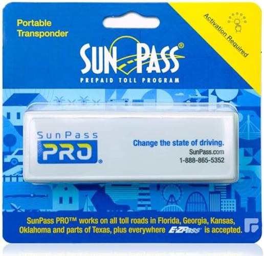 Sun Pass Pro Universal Toll Transponder – Prepaid Electronic Pass for PRO