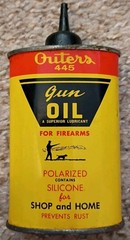Vintage Outers 445 Gun Oil Oval 3 Oz Can/Canister Empty