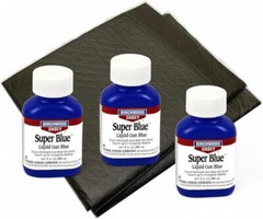 Birchwood Casey Super Blue Liquid x 3 with Four Absorbent Pads for Cold Bluing