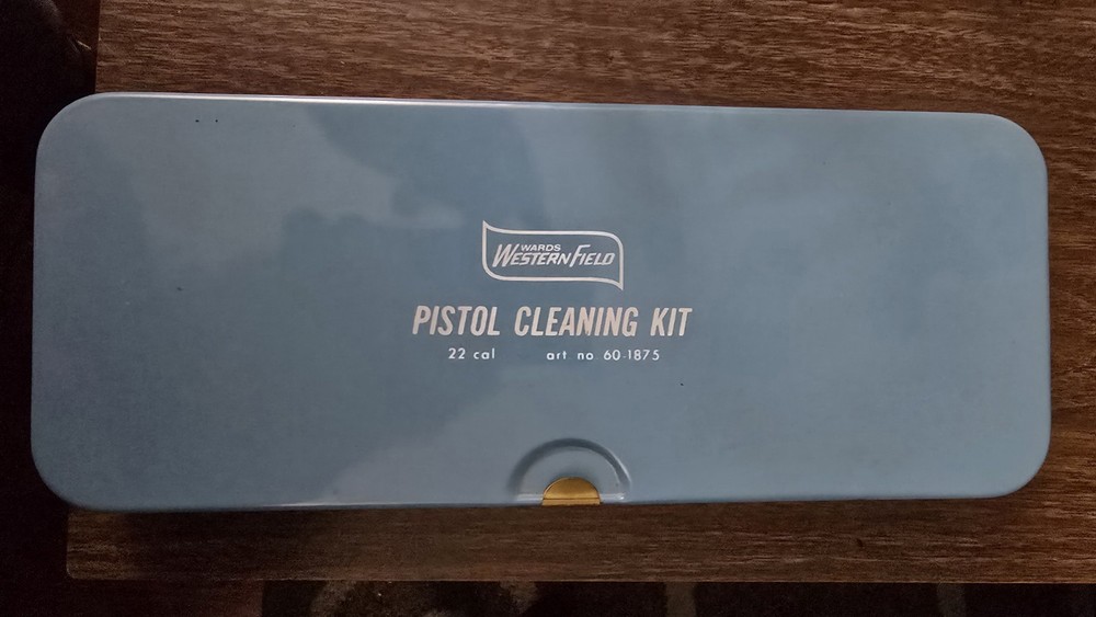Vintage Montgomery Wards Western Field Rifle Cleaning Kit .22 cal 60-1868