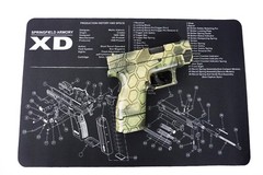 Springfield XD Gun Cleaning Mat Breakdown Schematics Parts Diagram