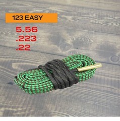 Calicob 2PCS Cleaning Snake for 5.56 .223 .22 Rifle Barrel Snake Bore Rope Brush
