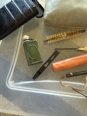 German RIFLE, PISTOL CLEANING KIT IN CANISTER RG57 TGL 108-54004