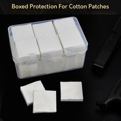 900PCS Gun Cleaning Patches in Storage Box – Thick, Highly Absorbent, Lint Fr…