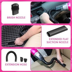 20PCS Car Cleaning Kit, Car Interior Detailing Kit with Red High Power Pink