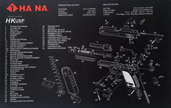 HK USP gun cleaning Mat (US Seller)