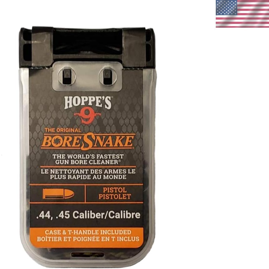 Hoppe’s Den – Portable Pistol & Revolver Cleaner for .44/.45 Caliber Firearms
