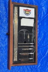 DAC Gunmaster Universal Gun Cleaning Kit Wood Case Brass Rods Multi Caliber