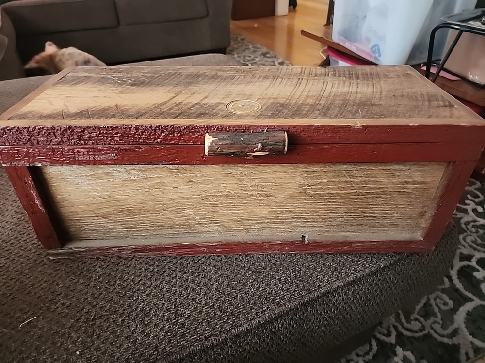 NRA Gun Cleaning Kit Case Wooden Chest Gun Care Tool Wood Box