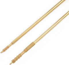 Airgun Cleaning Kit .17 and .22 Caliber with Brass Brushes Cotton Mops Bronze