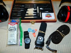 Gun Clening Kit + NRA Wrist Watch Shooting Practice Accessories